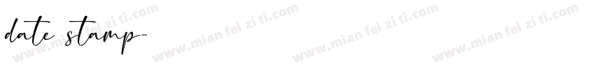 date stamp字体转换